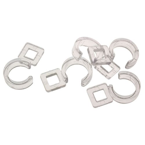  AGRAFE COURTE D35-D28 TRANSPARENTE X10 