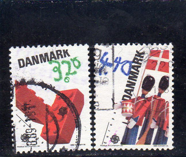 Timbres-Poste Du Danemark (Europa 1989, Jeux D'enfants)