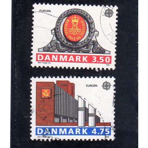 Timbres-Poste Du Danemark (Europa 1990, Bâtiments Postaux)