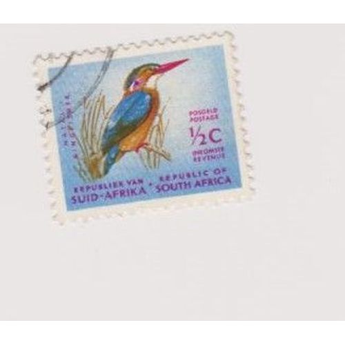 Timbre Afrique Du Sud Oiseaux Oiseau Animaux 1/2 C