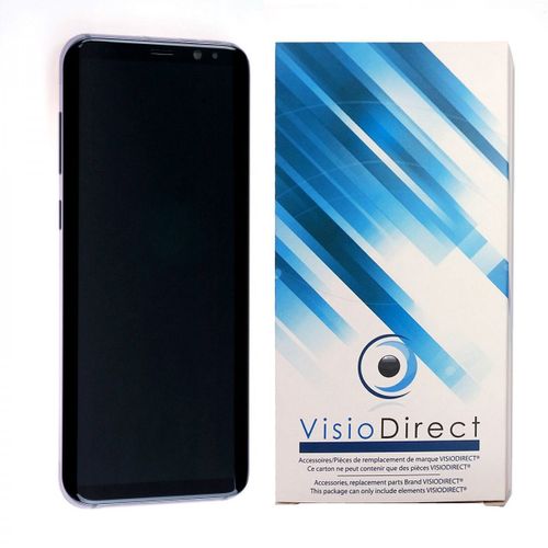 Visiodirect® Ecran Complet Pour Samsung Galaxy S8 Plus G955f Téléphone Portable Violet Vitre Tactile + Écran Lcd Sur Chassis
