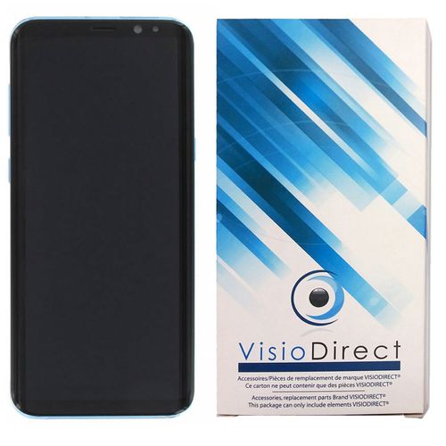Visiodirect® Ecran Complet Pour Samsung Galaxy S8 Plus G955f Téléphone Portable Bleu Vitre Tactile + Écran Lcd Sur Chassis