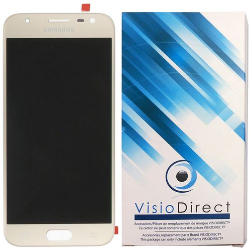Visiodirect® Ecran Complet Pour Samsung Galaxy J3 2017 Sm-J330f Téléphone Portable Doré Or Vitre Tactile + Écran Lcd