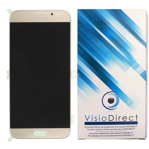 Visiodirect® Ecran Complet Pour Samsung Galaxy J7 2017 Sm-J730f Téléphone Portable Doré Or Vitre Tactile + Écran Lcd