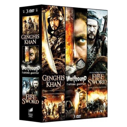 3 Films Épiques - Vol. 2 : Genghis Khan + Wolfhound + Fire And Sword - Pack