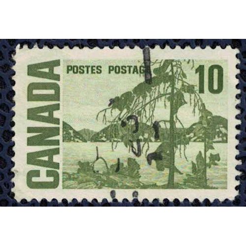 Canada 1969 Oblitéré Used Peinture Jack Pine De Tom Thomson Pin Gris Su