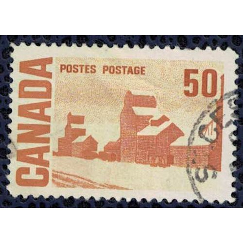 Canada 1967 Oblitéré Used Peinture Grain Elevators Silos À Céréales Par J. Ensor Su