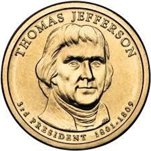 Pièce 1 Dollar Thomas Jefferson