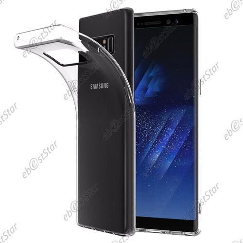 Ebeststar ® Pour Samsung Galaxy Note 8 Note8- Housse Etui Coque Silicone Gel Souple Ultra Fine 0,3mm Et Invisible, Couleur Transparent [Dimensions Precises De Votre Appareil : 162.5 X 74.8 X 8.6 Mm, Écran 6.3'']