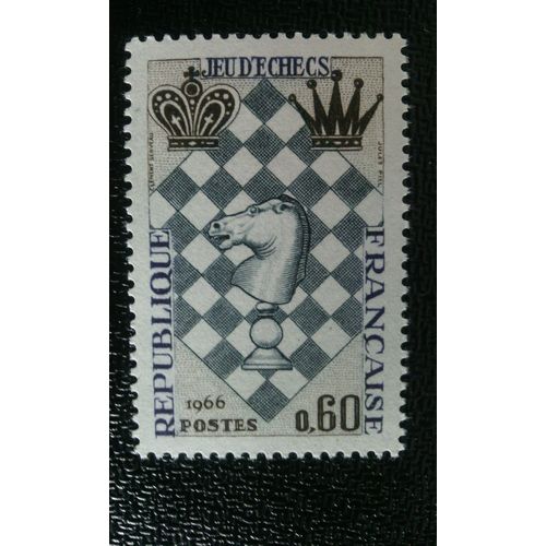Timbre France (Yt1480) 1966 Le Havre. Festival International D'échecs
