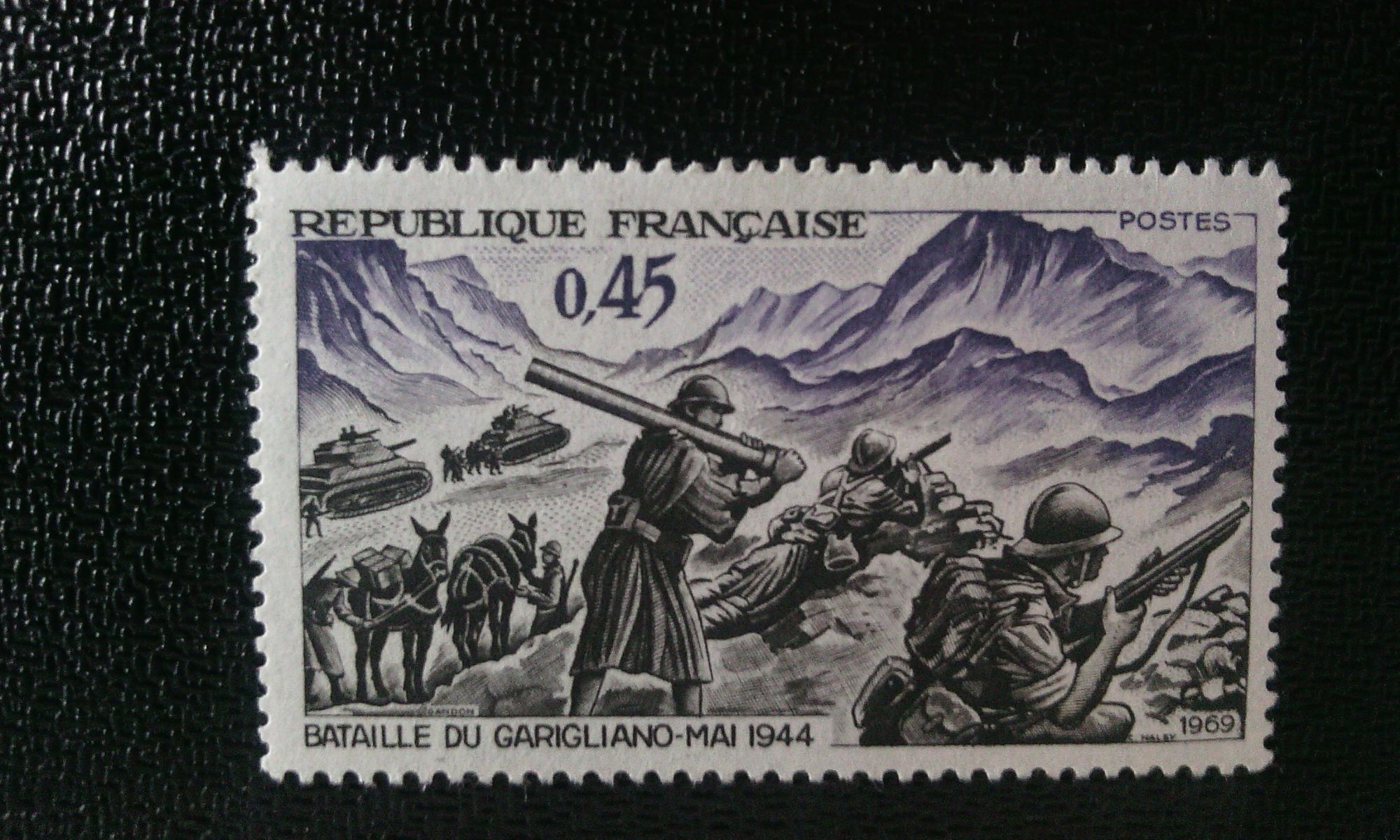 Timbre France (Yt1601) 1969 Bataille De Garigliano - Mai 1944