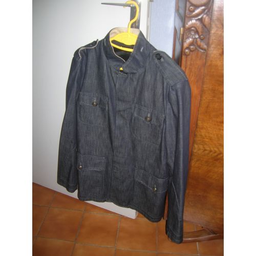 Veste Zara Man En Jean Coton Doublure Polyester 50 Bleu Marine
