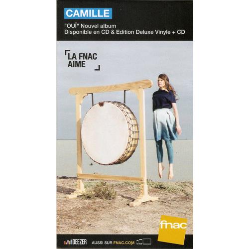 Plv 14x25cm Cartonnée Rigide Camille Oui 2017 / Magasins Fnac