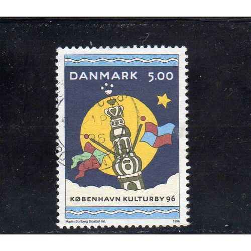 Timbre-Poste Du Danemark (Copenhague, Capitale Européenne De La Culture)