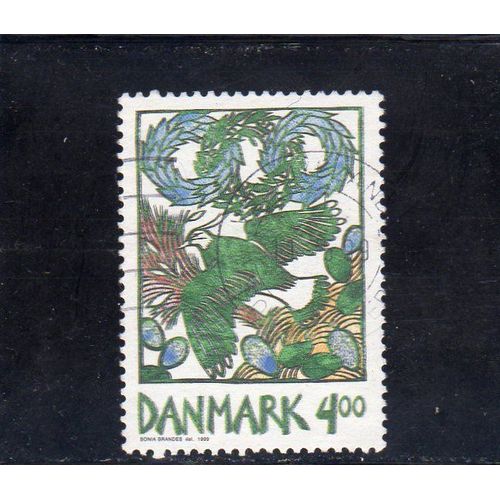 Timbre-Poste Du Danemark (Découpage En Papier De Sonia Brandes)