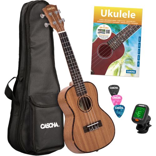 Cascha Hh 2036 Premium Mahogany Pack Ukulélé Concert (4 Langues)