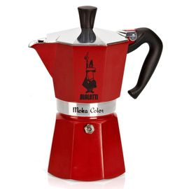 Cafetière Italienne 6 Tasses Rouge 0004943 Moka Color