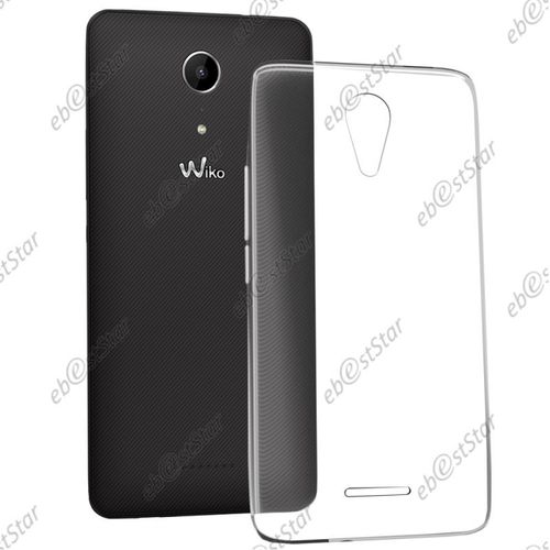 Ebeststar ® Housse Coque Protection Silicone Gel Ultra Fine 0,3mm Etui Souple + Vitre Anti Casse Film Écran Verre Trempé Pour Wiko Tommy 2, Couleur Transparent [Dimensions Precises De Votre Appareil : 145 X 72.7 X 9.19 Mm, Écran 5'']