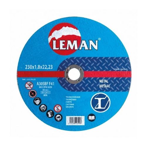 Leman - Lot de 10 disques tronçonnage métal D.300x20x3,8mm
