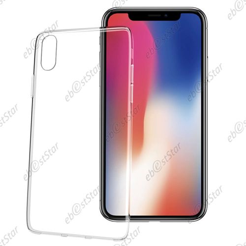 Ebeststar ® Coque Silicone Gel Ultra Fine Housse Etui Souple Pour Apple Iphone X Écran 5.8", Iphone 10, Couleur Transparent [Dimensions Precises De Votre Appareil : 143.6 X 70.9 X 7.7 Mm, Écran 5.8'']