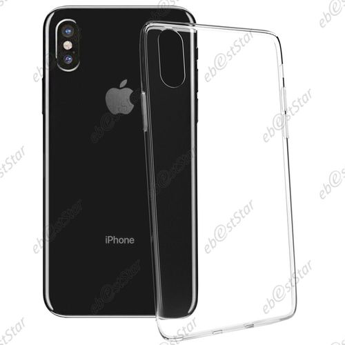 Ebeststar ® Housse Coque Protection Silicone Gel Ultra Fine 0,3mm Etui Souple Pour Apple Iphone X Écran 5.8", Iphone 10, Couleur Transparent [Dimensions Precises De Votre Appareil : 143.6 X 70.9 X 7.7 Mm, Écran 5.8'']