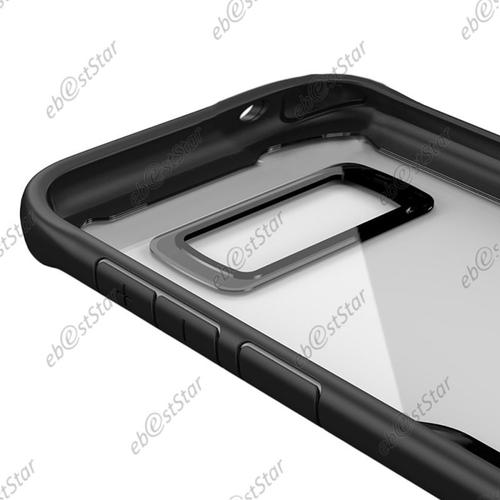 Ebeststar ® Coque Crystale Hybride Rigide Etui Housse Bumper Pour Samsung Galaxy S8 Plus, Couleur Noir [Dimensions Precises De Votre Appareil : 159.5 X 73.4 X 8.1 Mm, Écran 6.2'']