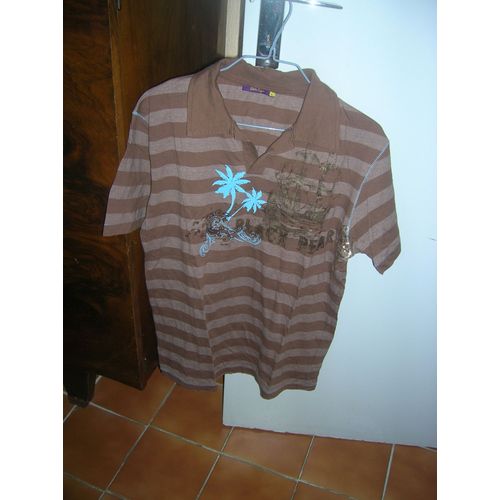 Polo Eddie Tigger Manches Courtes Coton L Multicolore