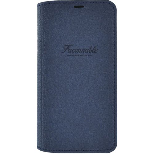 Etui Folio French Riviera Façonnable Bleu Marine Pour Iphone X