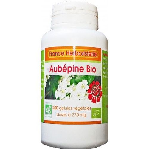 200 Gélules Aubepine Bio Ab Dosées À 270 Mg. 