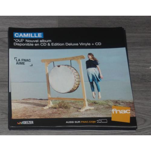 Plv 30x30cm Souple Camille Oui / Magasins Fnac 2017