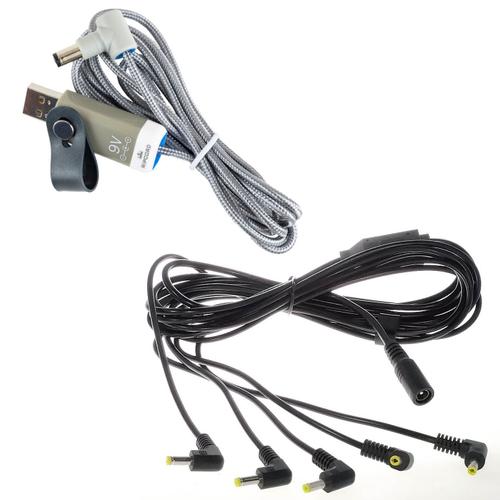 Myvolts Power Splitter Cable Black + Ripcord Câble Alimentation Et Câble Splitter Pour Korg Volca