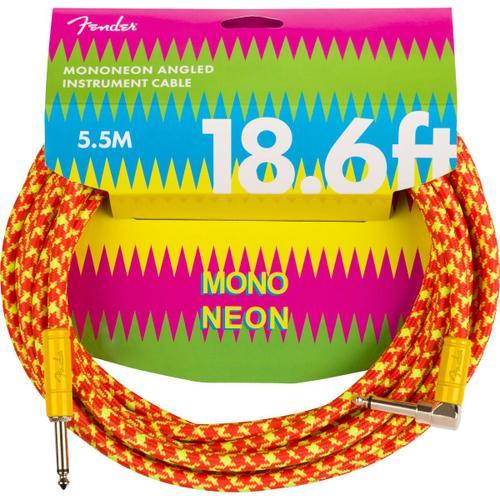 Fender Mononeon Instrument Cable 18.6 Feet Orange Câble D'instrument 5,5 M