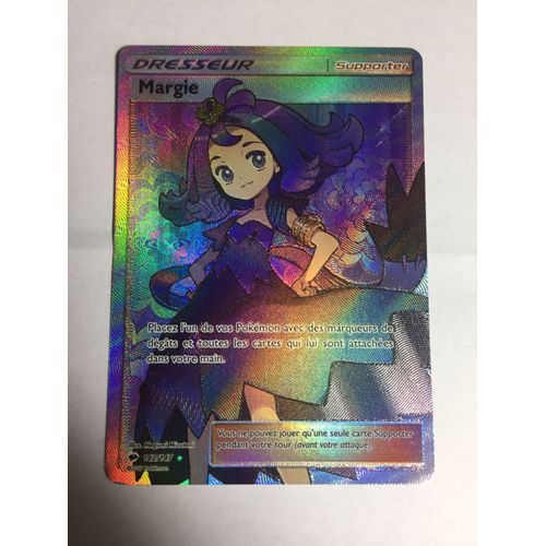 Margie 142/147 Carte Pokemon Dresseur Rare Soleil Et Lune Ombres Ardentes