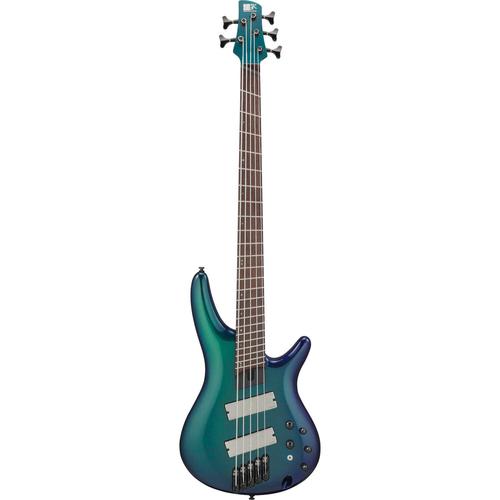 Ibanez Srms725 Bass Workshop Blue Chameleon Basse ?Lectrique 5 Cordes Multi-Scale