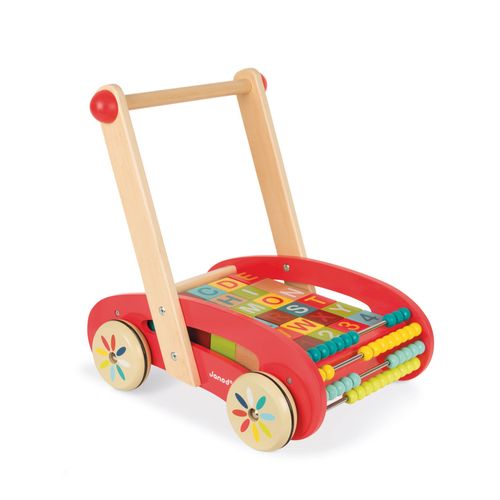 Jouets D'eveil Chariot Abc Buggy Tatoo - 30 Cubes (Bois)