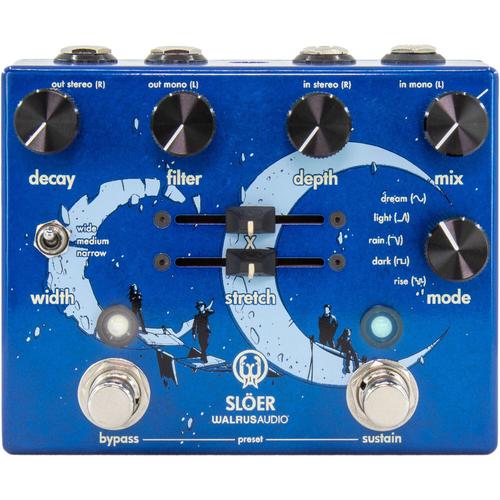 Walrus Audio Sloër Blue Stereo Ambient Reverb Pédale D'effet