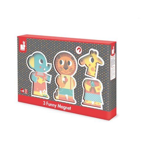Jouets D'eveil Funny Magnets - Une Journée Au Zoo (Bois)
