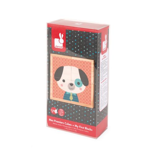 Jouets D'eveil Mes Premiers Cubes - Portraits De La Forêt (Bois)