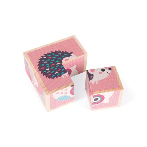 Jouets D'eveil Mes Premiers Cubes - Bébés Animaux (Bois)