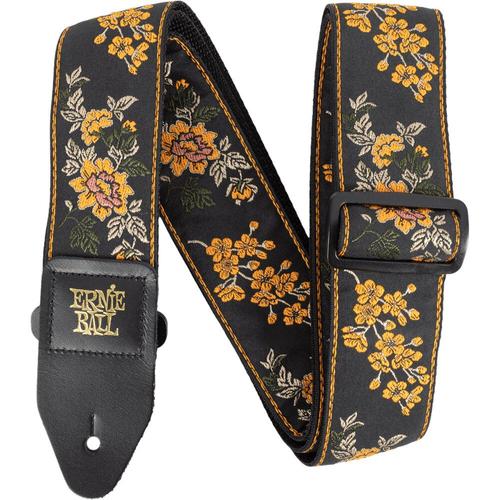 Ernie Ball Classic Jacquard Strap 5363 Tangerine Blossom Sangle De Guitare