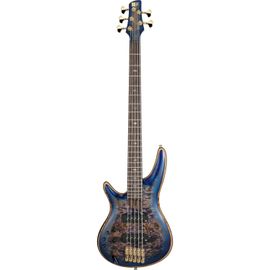 Ibanez Sr2605l Premium Cerulean Blue Burst Basse Électrique 5 Cordes Pour Gaucher Avec Housse