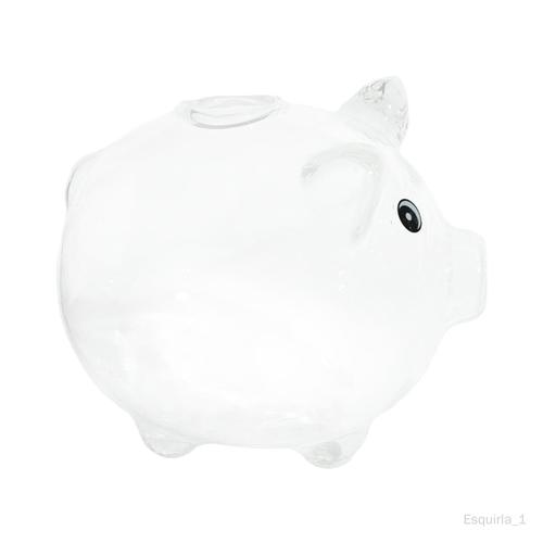 Tirelire cochon en verre, nouveauté, boîte d'épargne pour l'entrée de la Transparent
