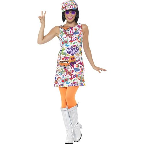 Déguisement Hippie Cool Années 60 Femme Medium