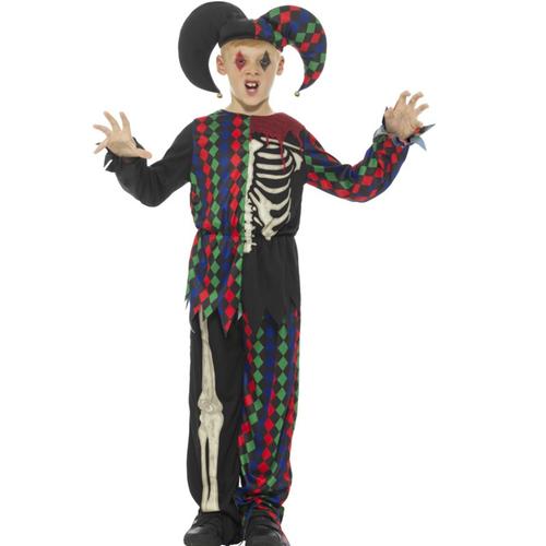 Déguisement Squelette Fou Du Roi Enfant Halloween 12 À 14 Ans