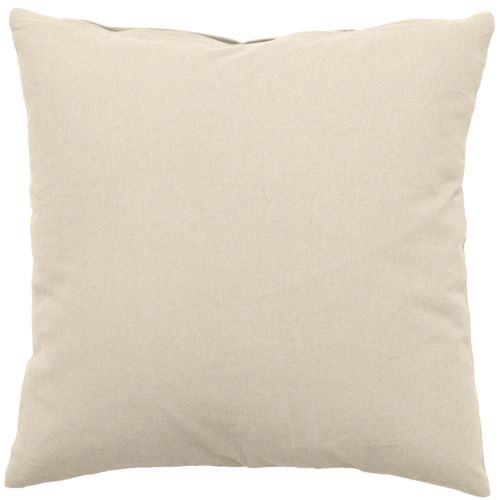 Coussin Uni Effet Bachette Déhoussable - 60 X 60 Cm - Ecru