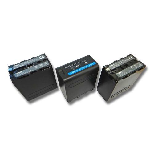 vhbw 3x Batterie compatible avec Sony Video Walkman GV-D800, GV-D200, GV-A500E, GV-A500 caméra vidéo caméscope (10400mAh, 7,4V, Li-ion)