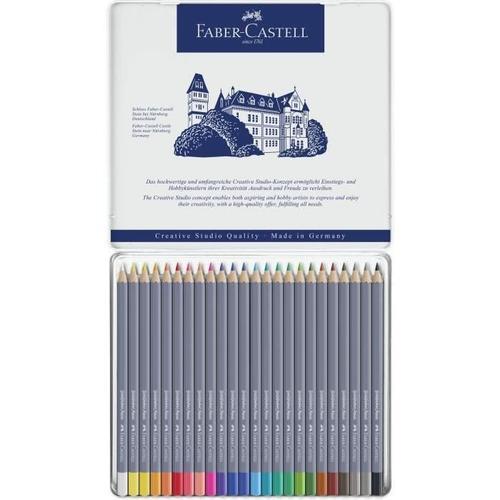 Faber-Castell Boîte De 24 Crayons De Couleur Goldfaber Aquarelle