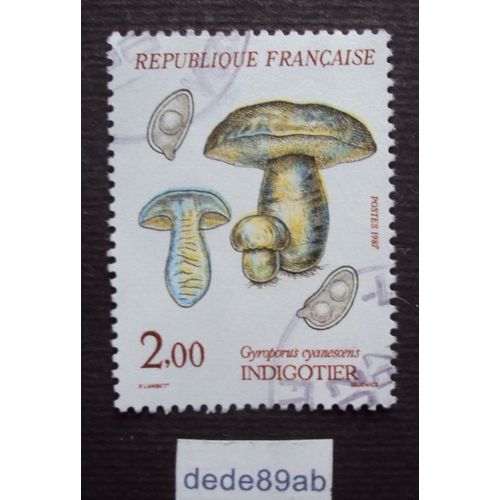 France.. 2.00f Nature De France 5ème Série Champignons : Indigotier (Gyroporus Cyanescens) Oblitéré Used Stamp.
