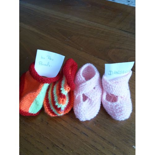 Chaussons Bebe Fait Main