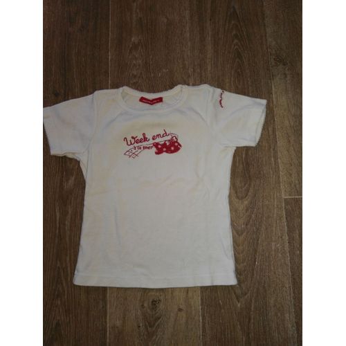 T-Shirt Weekend A La Mer Coton 8 Ans Blanc